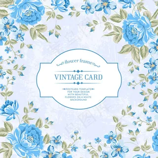 鲜花边框婚礼请柬