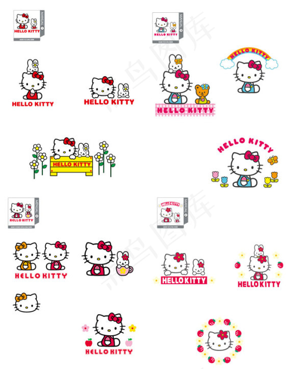 hellokittyai矢量模版下载
