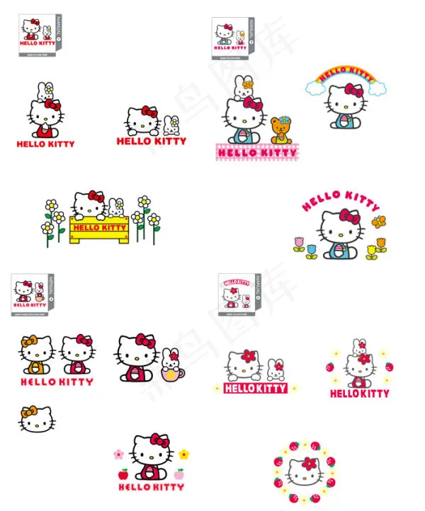 hellokittyai矢量模版下载