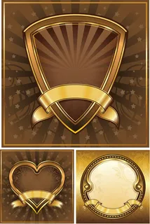 金属质感边框,背景元素