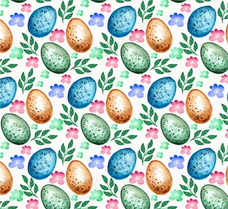 彩蛋和叶子背景