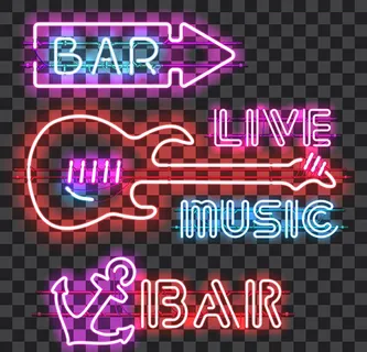 酒吧发光招牌