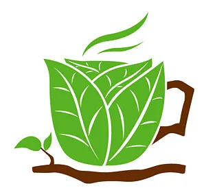 树叶组成咖啡eps,ai矢量模版下载