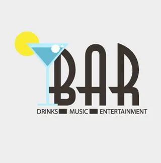 酒吧标志矢量