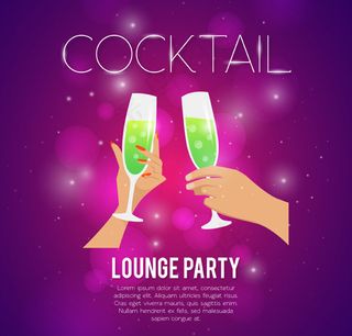 鸡尾酒派对海报