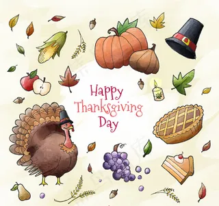 感恩节元素
