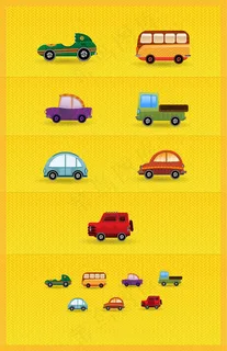 卡通迷你交通工具