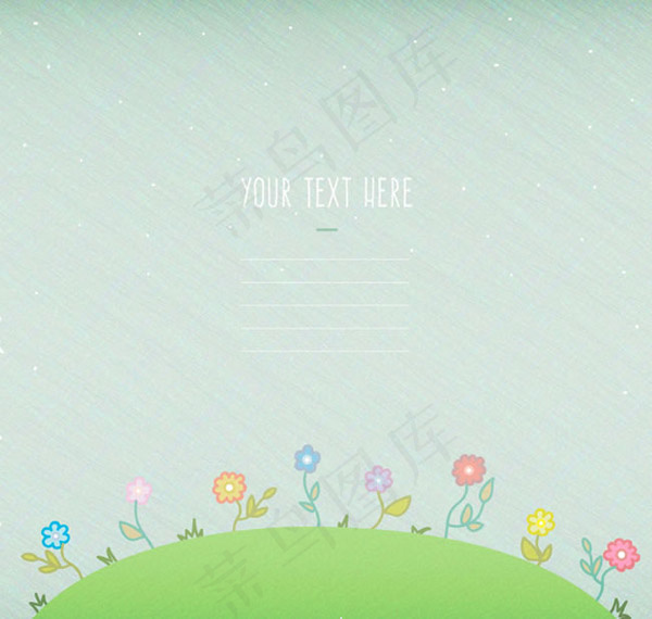 花朵空白文本背景