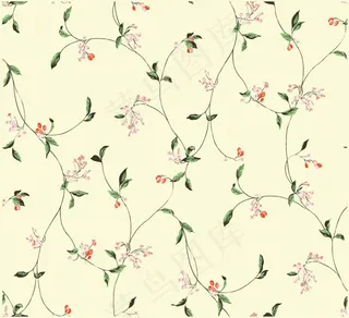 素雅小花花纹