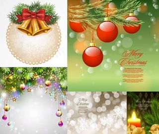 圣诞节吊球蜡烛