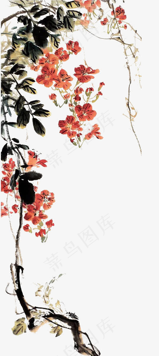 水墨花卉