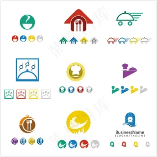 时尚个性LOGO图标,免抠元素