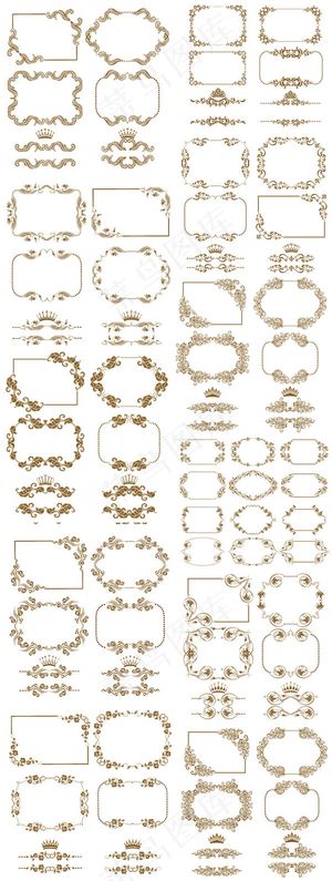 潮流时尚花纹边框