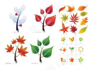 树叶矢量素材