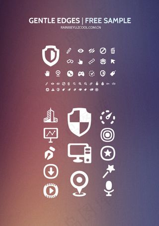 温柔边缘图标集,免抠元素