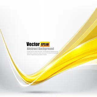 黄色波形曲线背景 黄色波形曲线背景