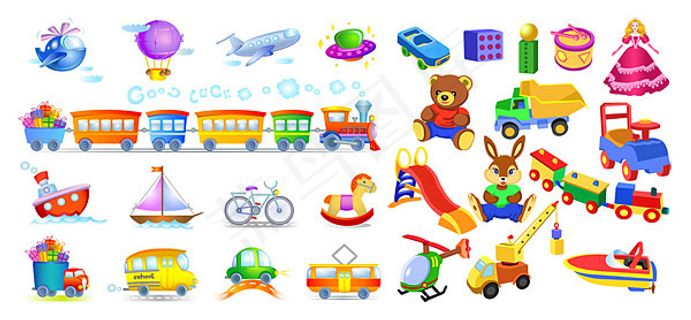 儿童玩具矢量