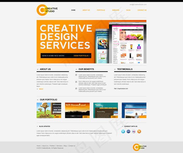 设计公司网站模板