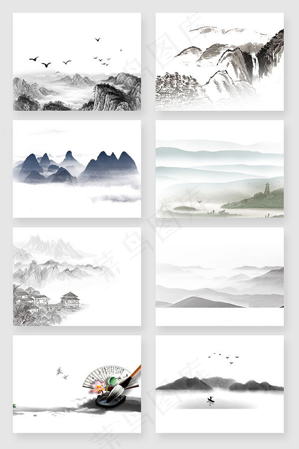 中国风水墨山水画