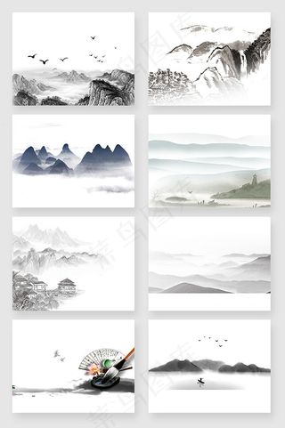 中国风水墨山水画