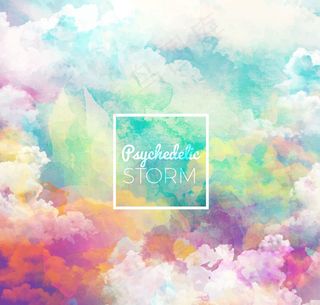 暴风雪云雾背景