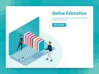 在线教育概念插图