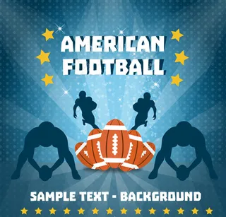 美式橄榄球海报