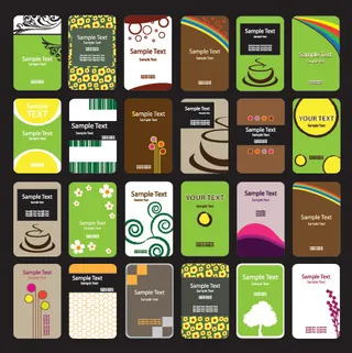 卡片模板背景,背景元素