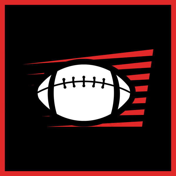 黑白橄榄球标志