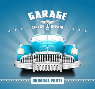 汽车修理站海报