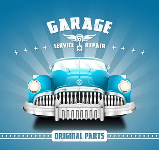 汽车修理站海报