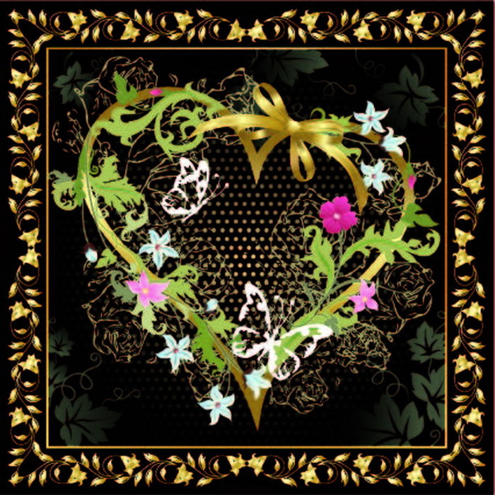 情人节花纹边框