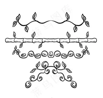 手绘植物矢量,免抠元素