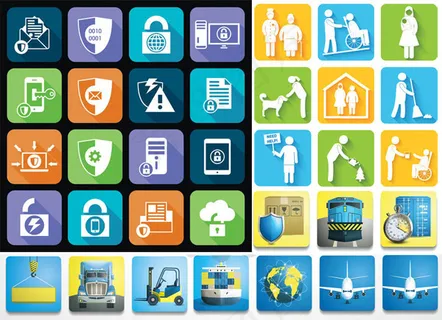 防护与服务图标 防护与服务图标