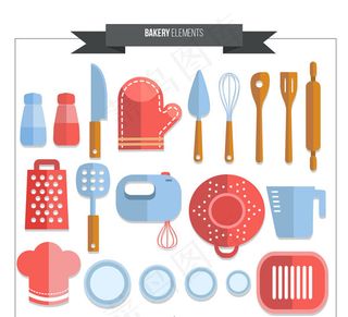 烘培工具矢量