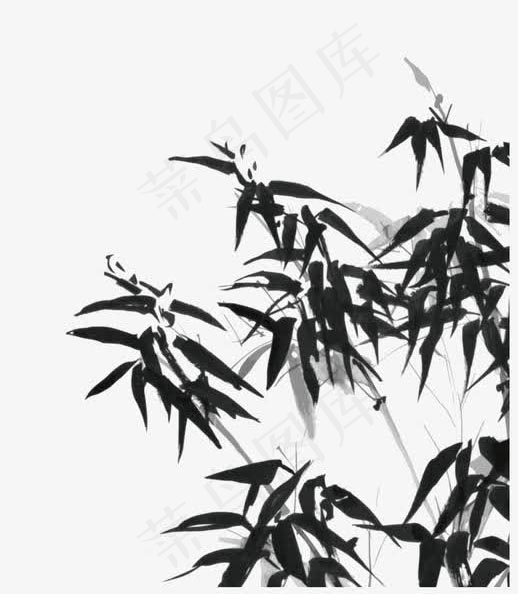 中国风水墨竹子