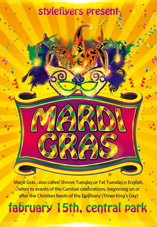 狂欢节酒吧海报