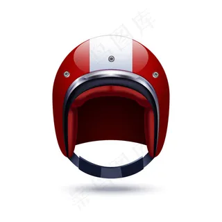 红色头盔矢量