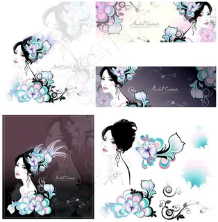 女人花矢量 女人花矢量