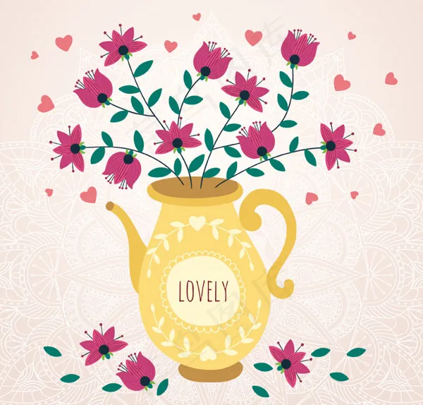 欧式花瓶矢量ai矢量模版下载