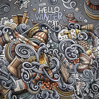 冬日主题插画 冬日主题插画