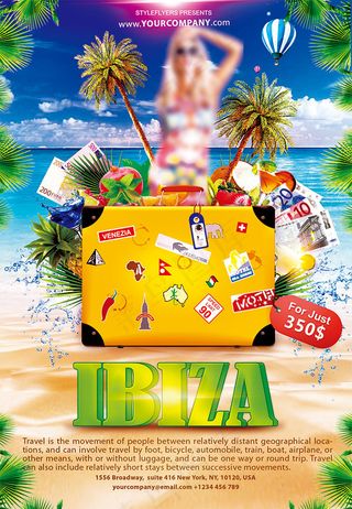 欧美旅游主题海报