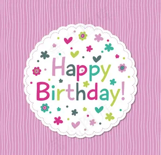 圆形生日贺卡