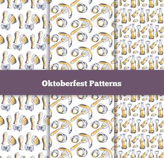 啤酒节无缝背景