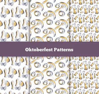 啤酒节无缝背景