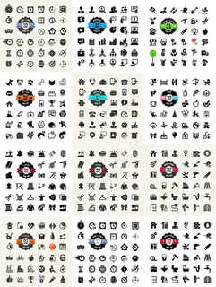 黑色简约图标,免抠元素,背景元素