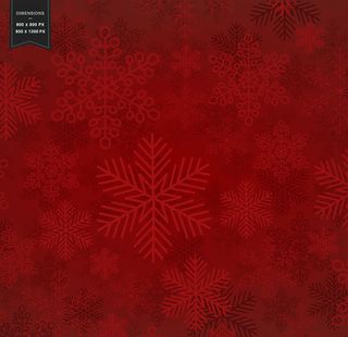 红色雪花背景