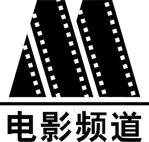 电影频道标志ai矢量模版下载