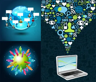 商务科技元素,背景元素