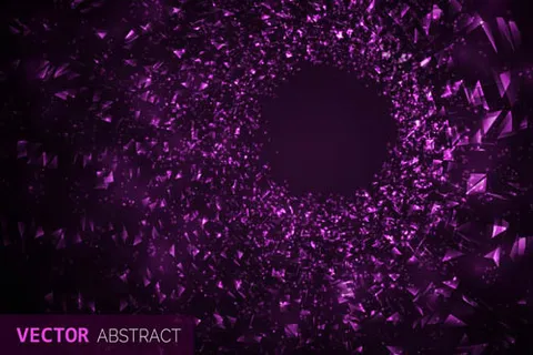 紫色碎片矢量